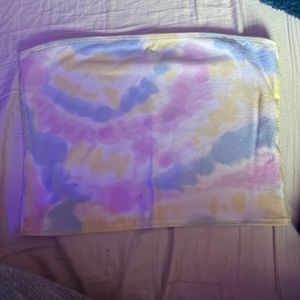 tie dye hollister tube top
